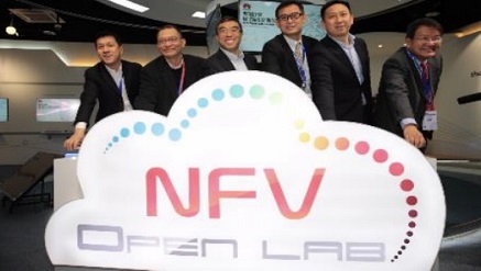 (L-r): Xiaodong Duan of China Mobile, Leonard Tsai of Canonica, Dr. Howard Liang of Huawei, Alan Ren from Vmware, Haixu Ma of Huawei, and Dr. Sen Ming Chang of Red Hat, at the launch of NFV open Lab recently.